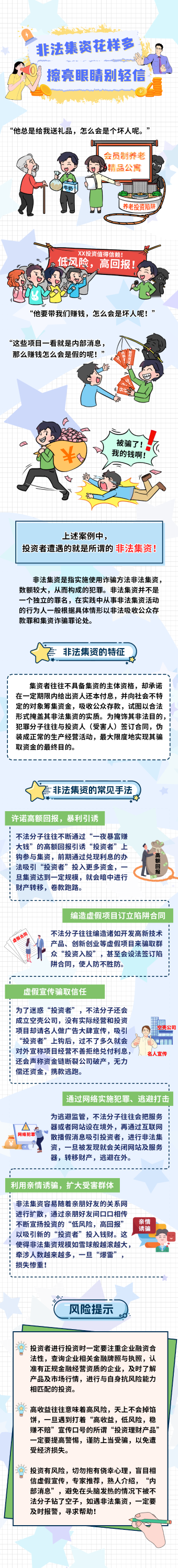 非法集資花樣多、擦亮眼睛別輕信